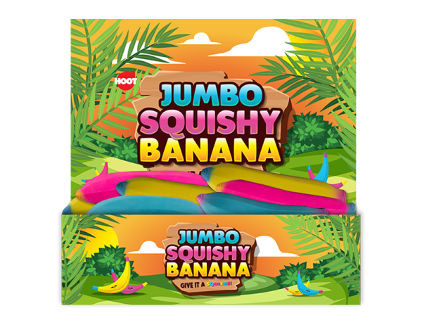 Premium Hoot jumbo squishy banana colours