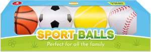 Hoot Foam Sports Balls 7cm Pack Of 4