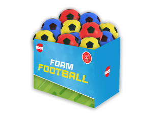 Hoot Foam Football 18cm CDU Colours