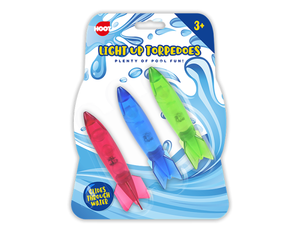 Premium Hoot light-up torpedoes pack of 3