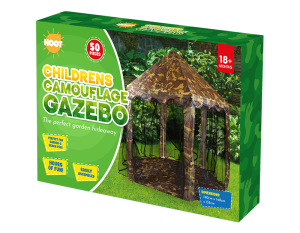 Hoot Children's Camouflage Outdoor Gazebo 140cm X 140cm X 135cm