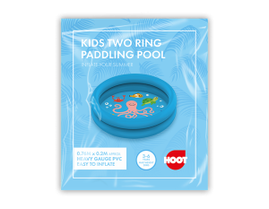 Hoot Kids Two-Ring Sea Animal Paddling Pool 76cm X 20cm