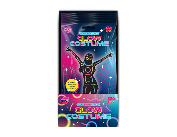 Premium Hoot ultra-glo glow costume pack of 136