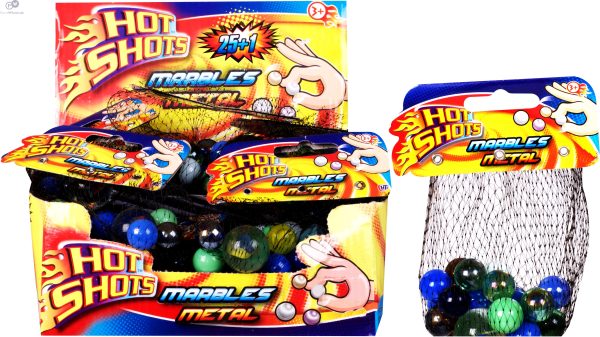 Premium Hot shots 50pc +2 marbles in