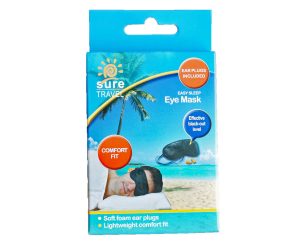 Travel Easy Sleep Eye Mask & Ear Plugs Set