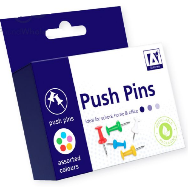 Premium Eco-friendly push pins 100pc