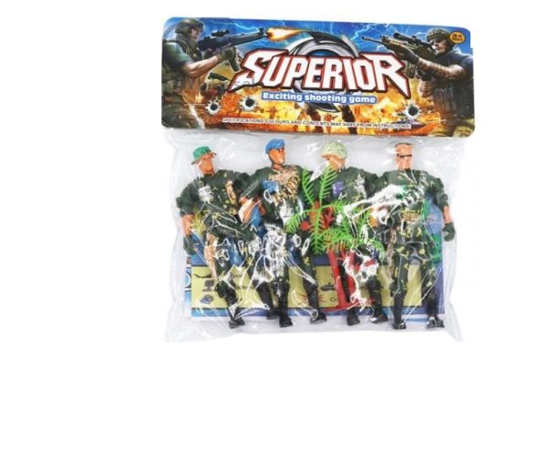 Premium Military 4pc action figure set & accessories