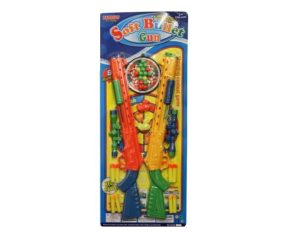 2pc Soft Bullet Gun With Burst Function & Contest Game (Approx 70cm X 29cm)