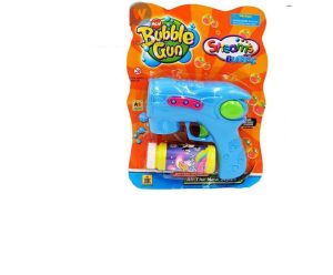 Battery-Operated Bubble Gun With Bubble Solution