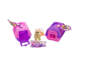 Cute Dog & Accessories Pet Carrier 2 & 6pc