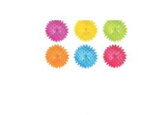Squeeze It Super Size Neon Flashing Spiky Balls 6