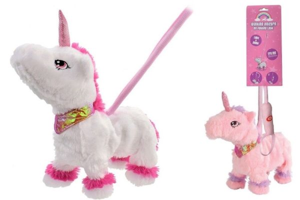 Premium Walking unicorn "try me" with sound and lead