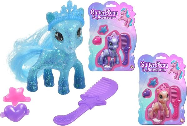 Premium It's girl stuff glitter pony & accessories