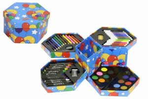 Art Set In Hexagonal Box 52 Piece