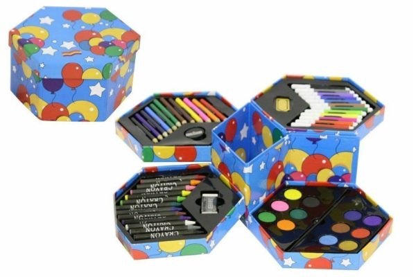 Premium Art set in hexagonal box 52 piece