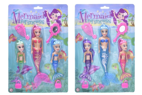 Premium Mermaid princess 3pc play set 4