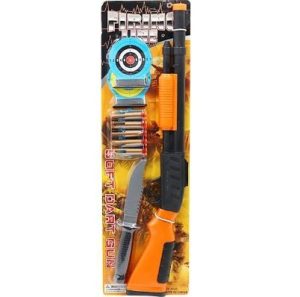 Soft Bullet Mini Shotgun With Knife, Darts & Accessories