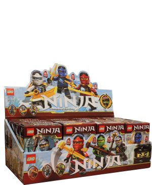 Loho Ninja Toy Bricks Characters Set In 16pc Characters Each (Each Box Size 10.5 X 8.5cm) - CDU Approx 12cm X 33.5cm