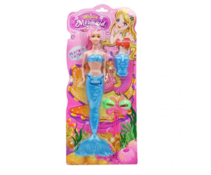 14" Mermaid Doll With Outfit & Magical Sea Creature