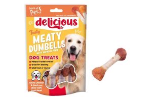 World Of Pets Chicken & Duck Dumbell Dog Treats Pack Of 8