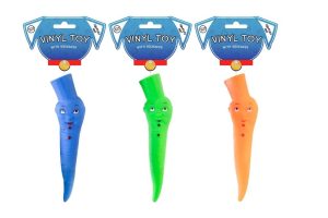 World Of Pets Vinyl Squeaky Carrot Dog Toy