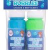 World Of Pets Chicken & Beef Scented Pet Bubbles 60ml Pack Of 2
