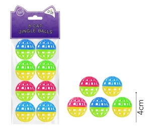 World Of Pets Cat Jingle Balls Pack Of 8