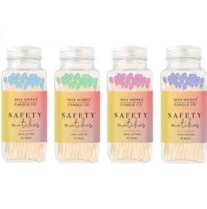 Wax Works Candle Co Pastel Safety Matches Pack Of 75