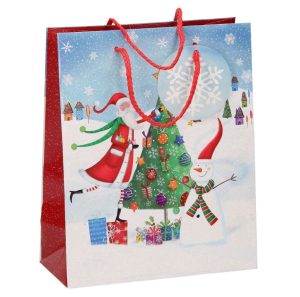 Giftmaker Whimsical Santa Gift Bag Medium