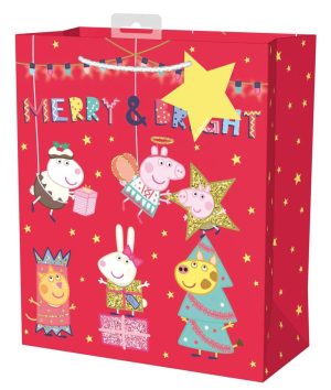 Peppa Pig Christmas Gift Bag Large