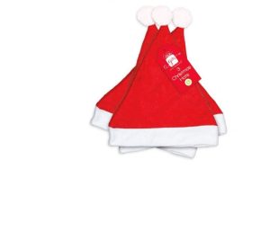 Giftmaker Red Felt Christmas Hats Pack Of 3