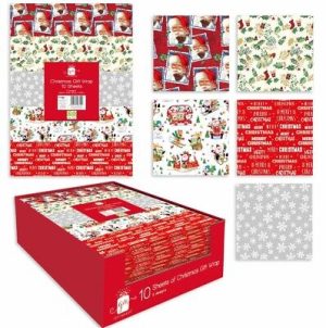 Giftmaker Christmas Gift Wrap 10 Sheets