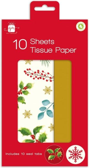 Giftmaker Christmas Foliage Tissue Paper 10 Sheets