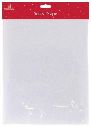 Festive Wonderland Snow Drape With Silver