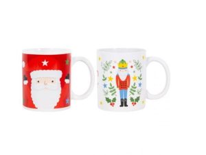 Christmas Santa & The Nutcracker Mug 11Oz