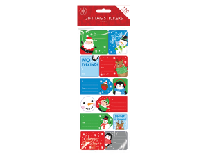 Christmas Assorted Sticky Gift Tags Pack of 120