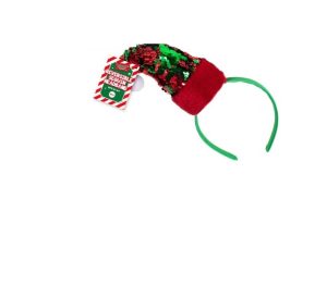 Christmas Reversible Sequin Elf Hat Headband