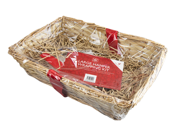 Premium Christmas wicker hamper kit large