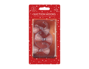 Christmas Large Suction Hooks 6cm Pack of 3