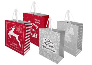 Christmas Traditional Medium Gift Bags Pack Of 2