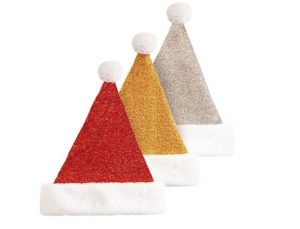 Metallic Santa Hats