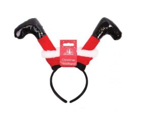 Festive Wonderland Santa Legs Christmas Headband