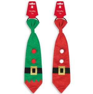Giftmaker Novelty Christmas Elf & Santa Tie
