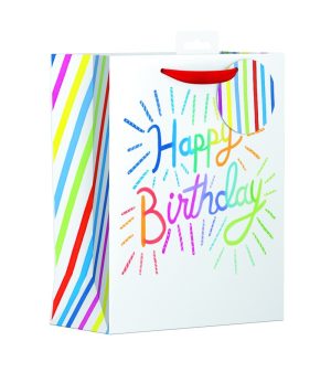 Giftmaker Brights Happy Birthday Gift Bag Xl