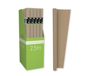 Kraft Paper Wrap Roll 2.5m CDU 36pc
