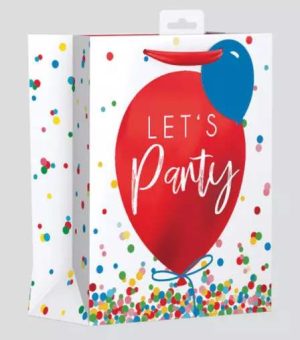 Giftmaker Let's Party Balloon Gift Bag Medium
