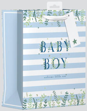 Giftmaker Floral Baby Boy Gift Bag Large