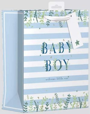 Giftmaker Floral Baby Boy Gift Bag Medium