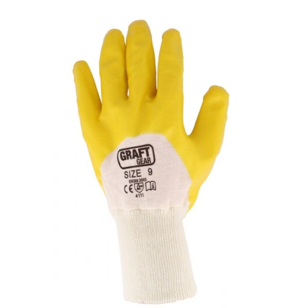 Graft Gear Yellow Gloves Large Size 9