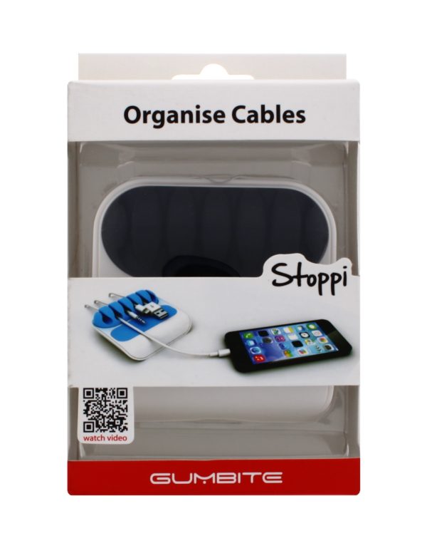 Organise Cables Stoppi Black